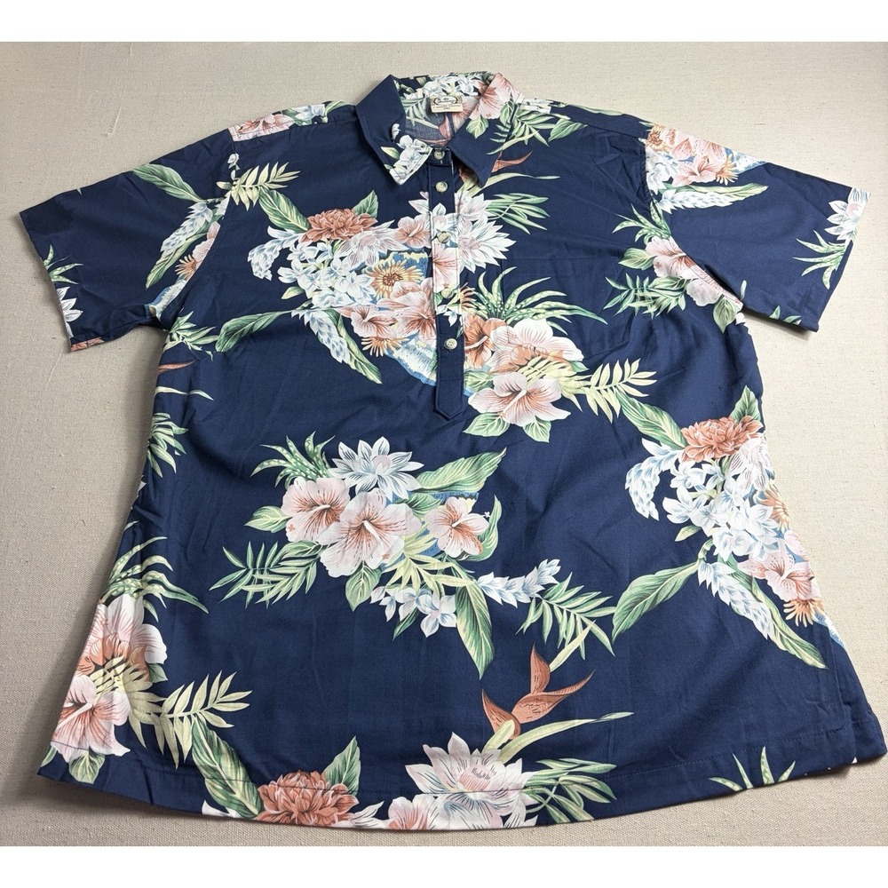 Go Barefoot Women's Hawaii Aloha Pullover Shirt - A Hawaiian Tradition Size 2XL - Picture 2 of 9